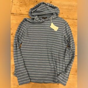 Men’s lightweight Vince Striped blue hoodie size Small